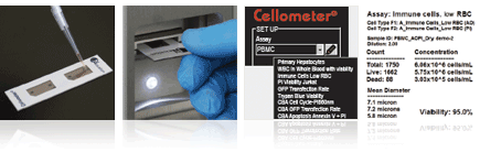Simple, User-friendly Procedure - pipette load sample for Cellometer K2, cell viability counter