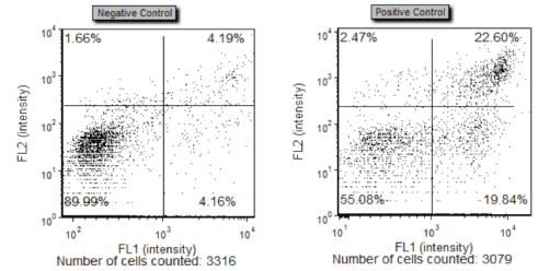 Scatter plots following Cellometer Vision CBA Analysis