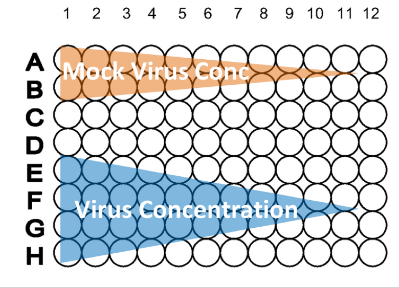 virus concentration plate map