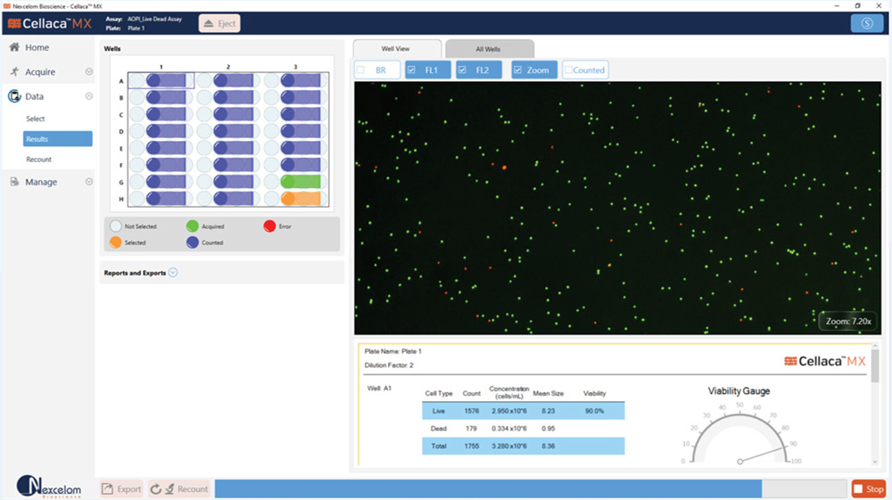 screenshot simultaneous imaging and analysis
